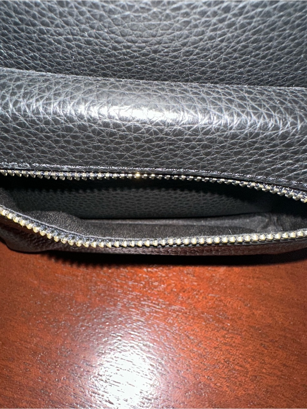 Coach Black Pebbled Leather Mini Backpack with Gold Hardware - Picture 5 of 8